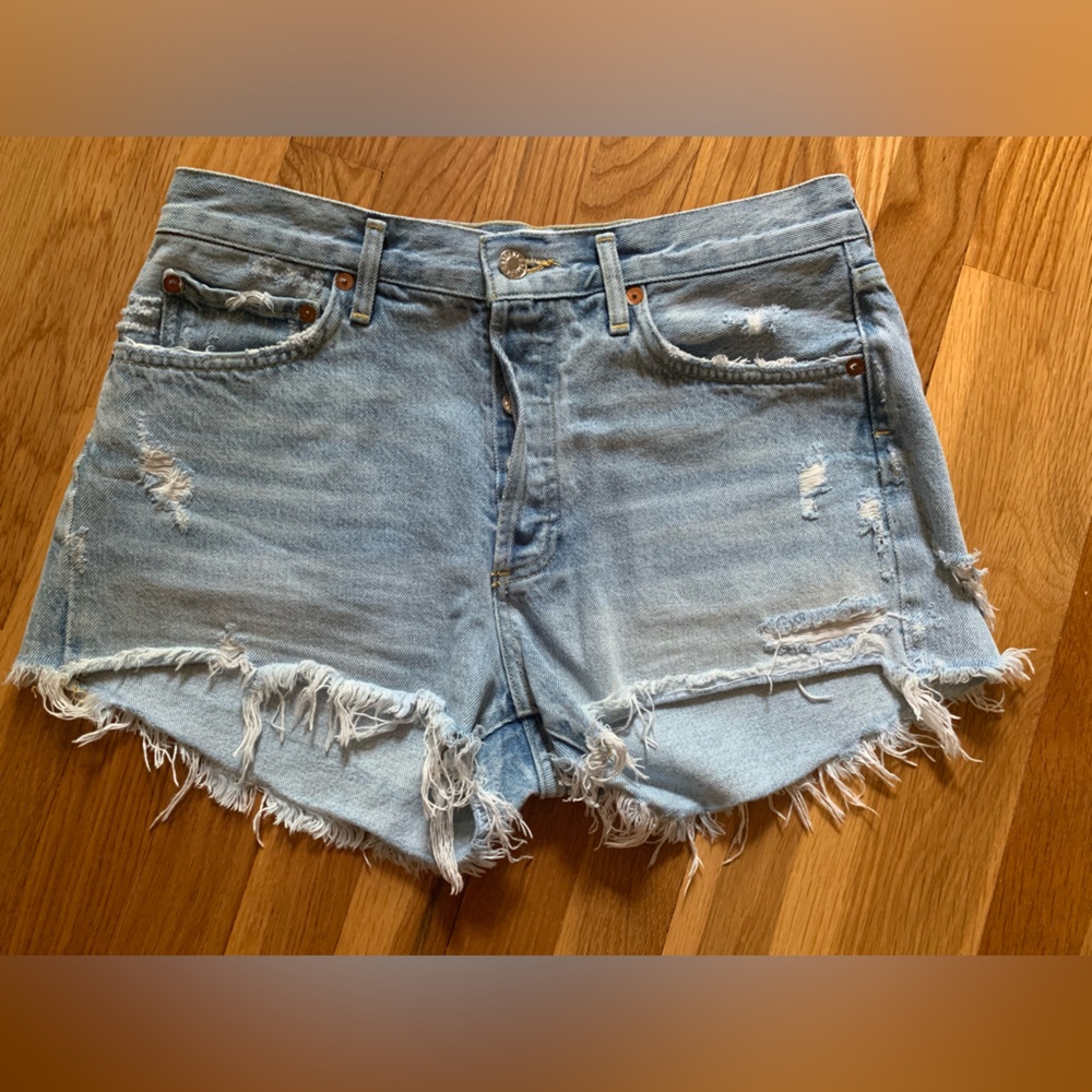 Agolde Parker Cutoff Shorts in Swapmeet